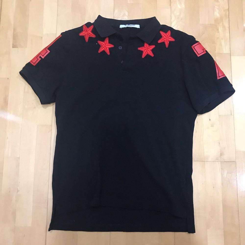 Givenchy Men’s Star Appliqué Polo